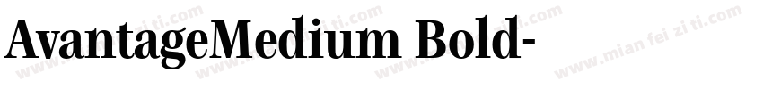 AvantageMedium Bold字体转换